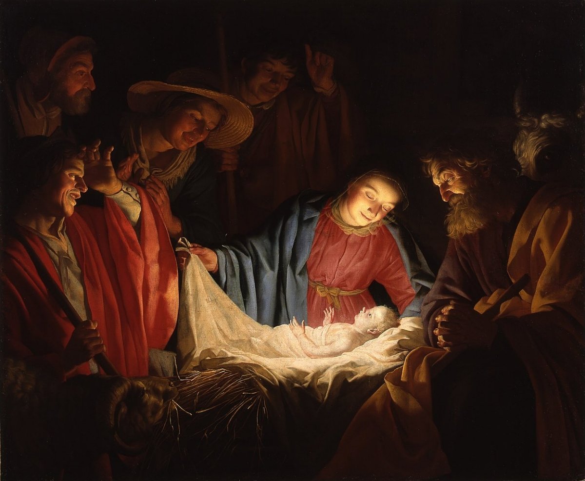 Adoration of the Shepherds, by Gerard van Honthorst