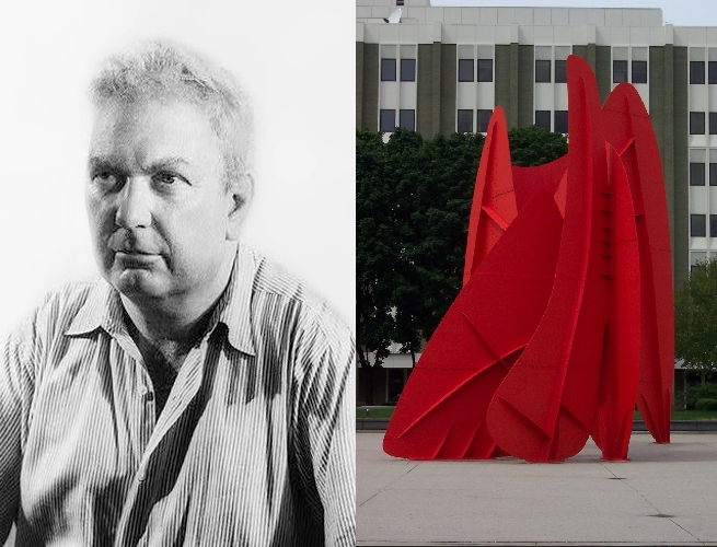 Alexander Calder and his La Grande Vitesse (1969)