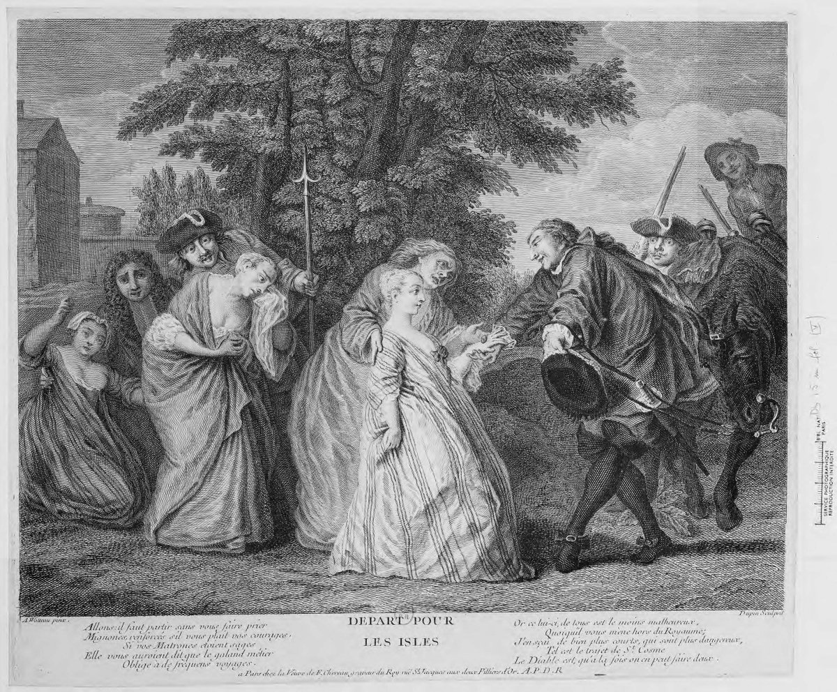 French women transported to Louisiana as brides for the colonists