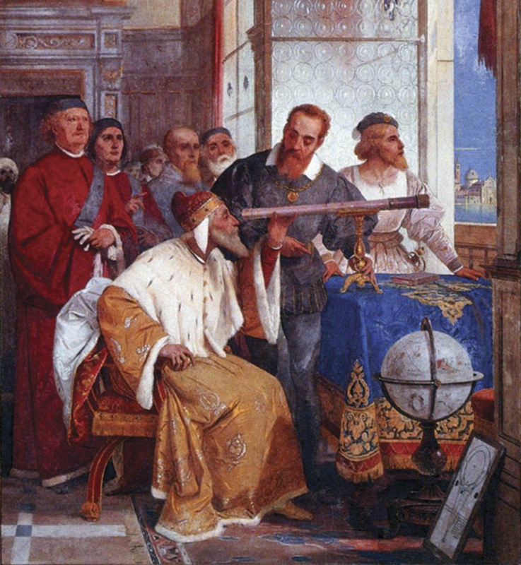 Galileo Demonstrates His Telescope