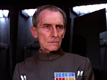 Cushing as Grand Moff Tarkin