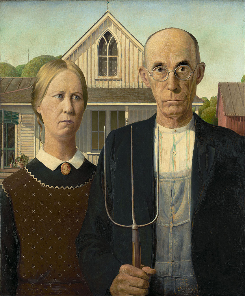 American Gothic, by Grant Wood, 1930