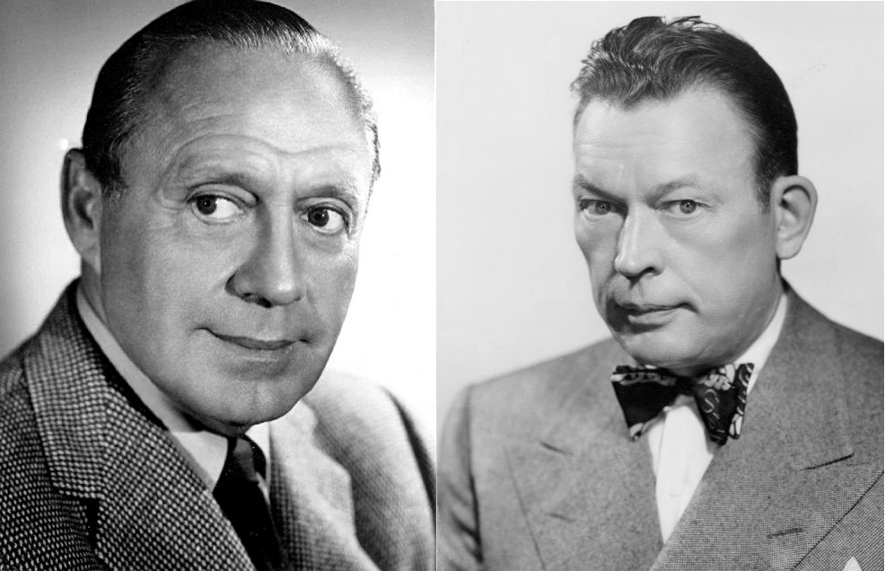 Jack Benny (left) and Fred Allen