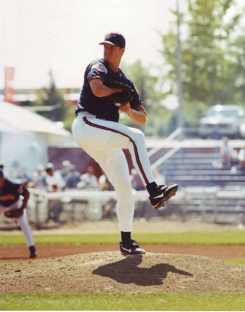 Abbot while with the Calgary Cannons minor league team