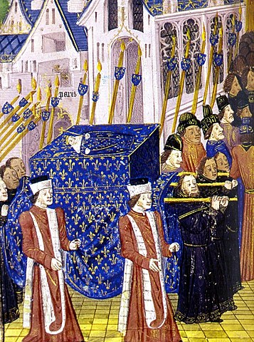 Death convoy of John I of France.