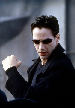 Keanu Reeves as Neo in The Matrix