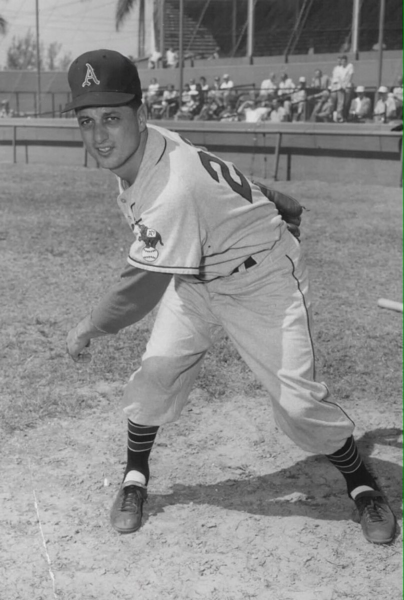 Tommy Lasorda With The Kansas City Athletics, 1956 - Baseball - Sticker