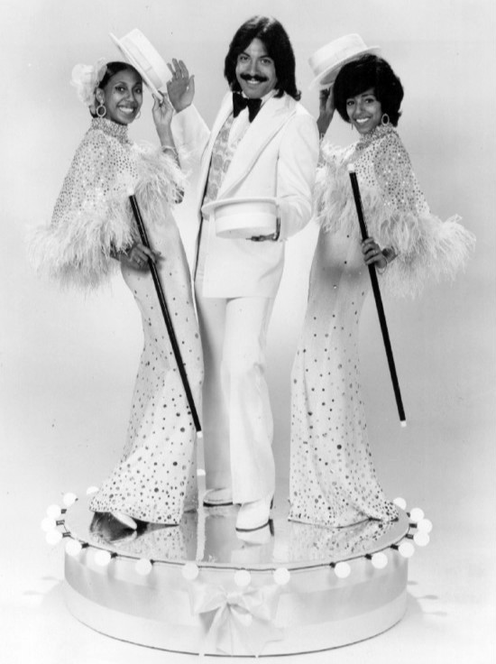 Hopkins (left) with Tony Orlando and Joyce Vincent Wilson