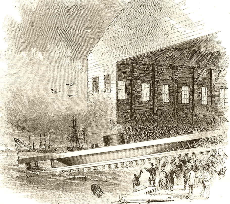 Launching the USS Monitor