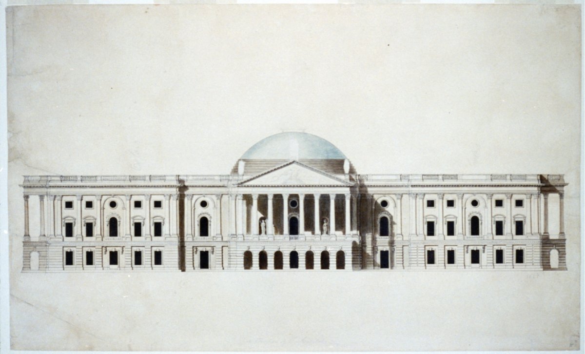 The east elevation of the Capitol (c. 1796)