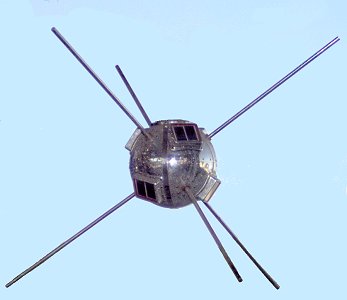 Vanguard I with its six solar cells