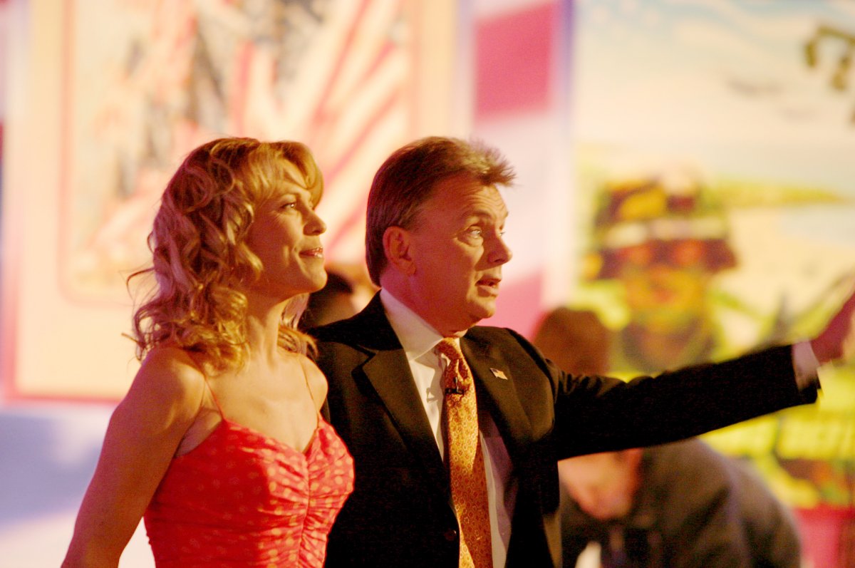 Vanna White with Pat Sajak