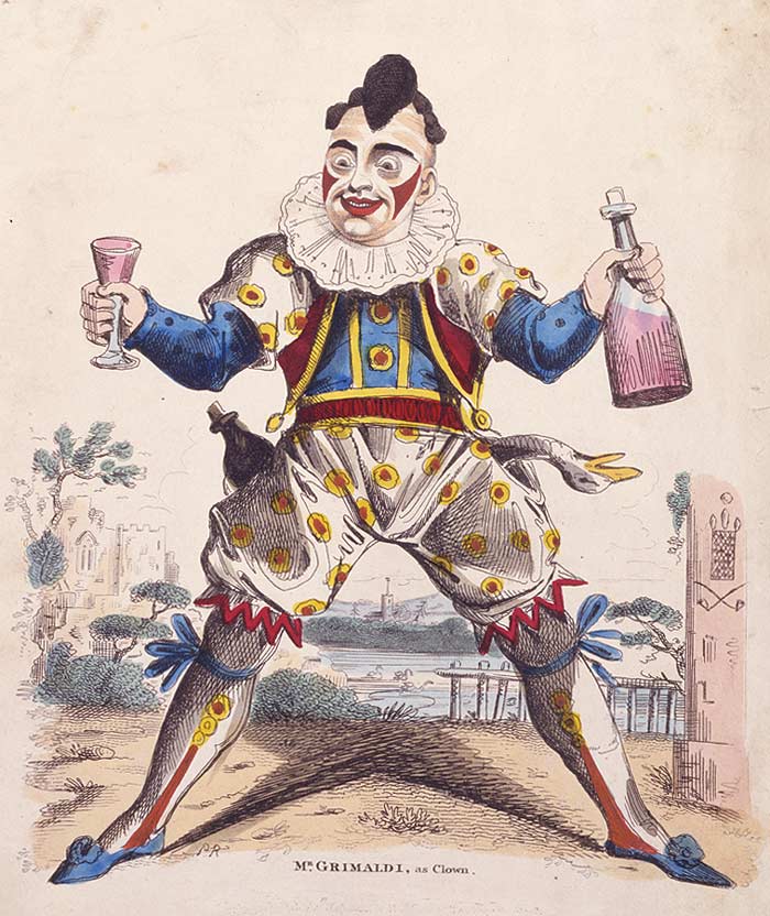 Grimaldi as "Joey" the Clown