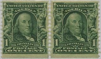 First U.S. Postage Stamps in Coils