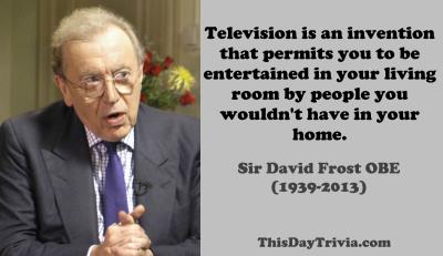 Sir David Frost OBE