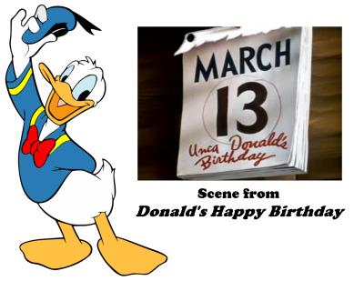 Donald's Happy Birthday