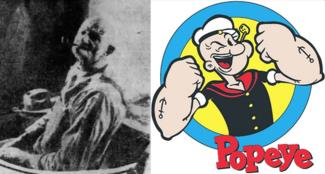 The Real Popeye and the Cartoon Character