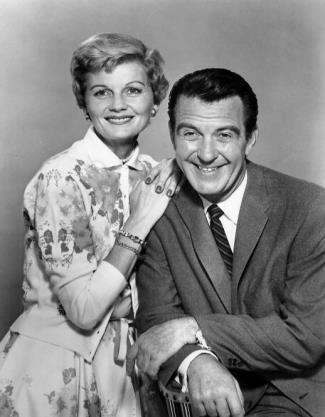 Beaumont (right) as Ward Cleaver