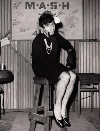 Farr as corporal Klinger