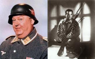 John Banner in Hogan's Heroes and 1942 recruiting poster photo