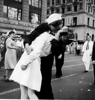 V-J Day celebrated in Times Square