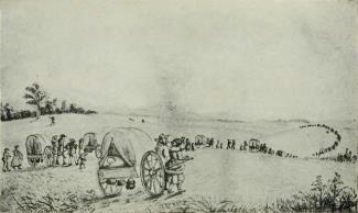 Mormon Handcart Train