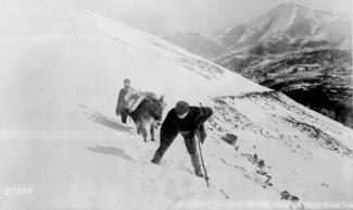 Climbing Pike's Peak, ca. 1890