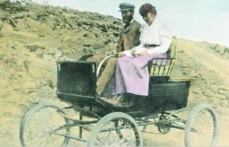 Stanley and his wife on Mount Washington