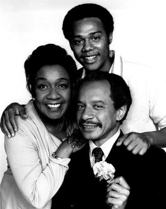 Hemsley as George Jefferson (bottom right)