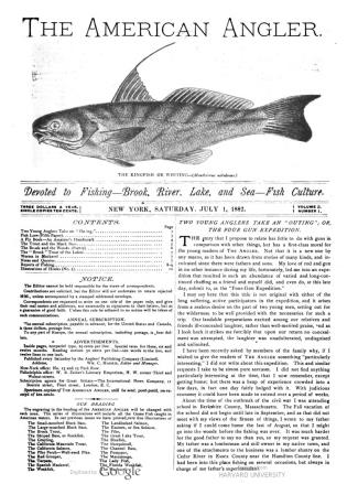 First U.S. Fishing Journal