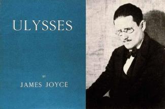 First edition cover and James Joyce (1922)