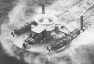 First Manned Hovercraft Flight