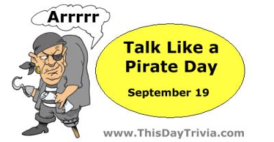 Talk Like a Pirate Day